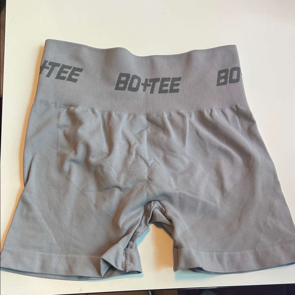 Bo+Tee Gray Women's Athletic Shorts